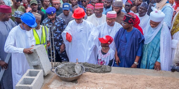 Governor Yusuf lays foundation for construction of N1.3bn modernized secondary school in Kano
