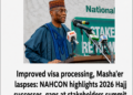Improved visa processing, Masha’er laspses: NAHCON highlights 2026 Hajj successes, gaps at stakeholders summit